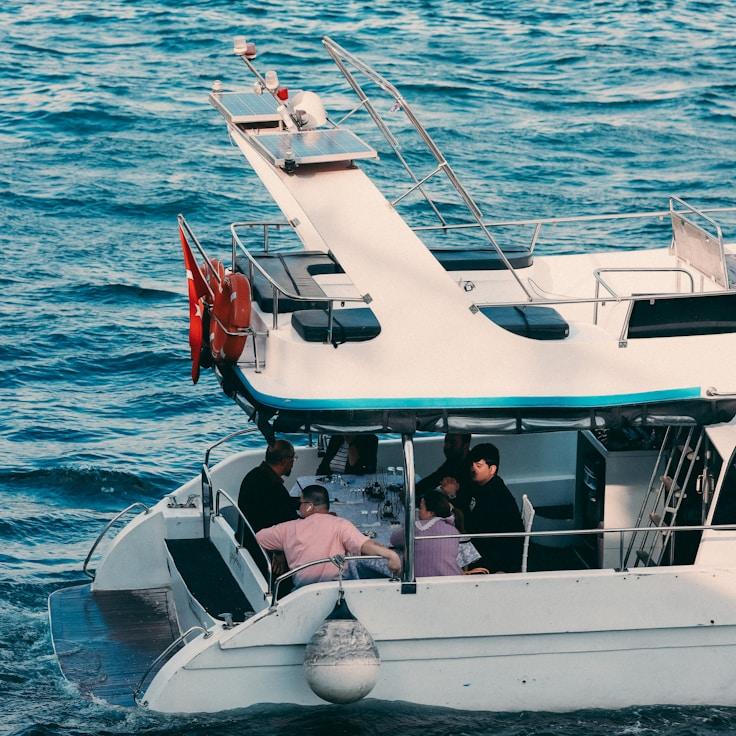 Yacht life captured moment